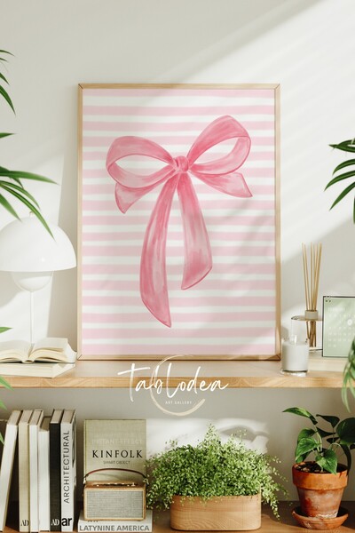 tablodea Pictură murală cu ilustrație cu fundă TD, cu model de panglică cu du...