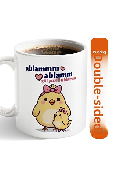 Cup Mup My Sister with a Rose Face |   Ablaya Gift Mug Cup