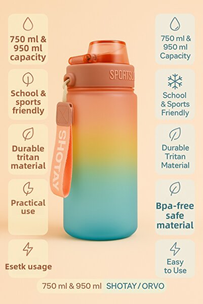 ORVO Color Changing Sports & School Water Bottle 950 ml St-7217