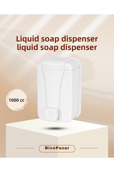 Palex Liquid Soap Dispenser Soap Dispenser Wall Mounted White 1000 Cc