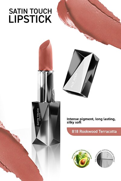 Alix Avien أحمر شفاه مرطب يدوم طويلاً وناعم وفعال شبه غير لامع - أحمر شفاه سا...