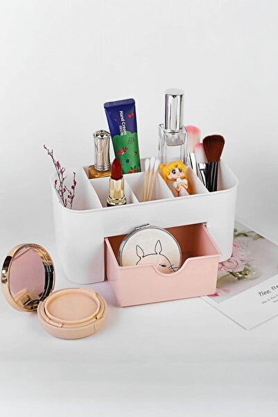 Lilya Home Organizator multifuncțional pentru cosmetice de machiaj cu bumbac ...