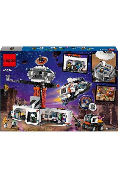 LEGO ®   City Space Base and Rocket Launch Pad 60434 - Toy Building Set for Kids Ages 8+ (1422P)