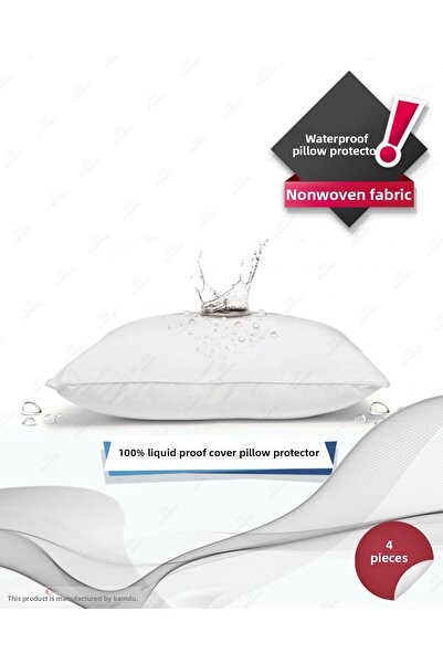 lemsel 4 Pieces 50X70Cm Pillow Mattresses, Nonwoven Fabric, Liquid Proof Pill...