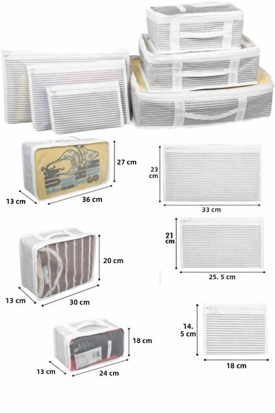 Everglow Accessories Τσάντα Ταξιδίου - Σετ 6 βαλιτσών Organizer, Organizer In...