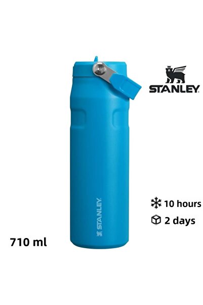 Stanley The Iceflow Flip Straw Thermos Cup with Straw 0.70 Lt Flask Blue
