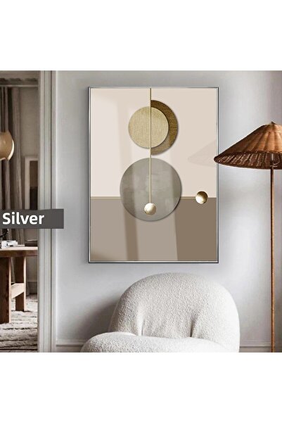 Harikabirev HARİKABİREV | 03 MODEL BOHO ABSTRACT DE CULOARE GREY-GOLD | TABLA...