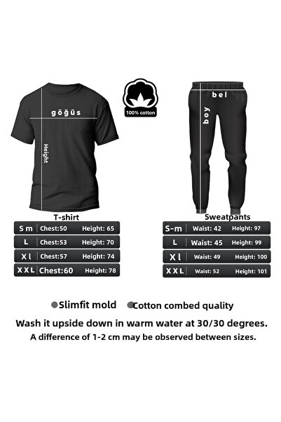 uyguntarz Σετ φόρμας Unisex 2 τεμαχίων Classic Printed