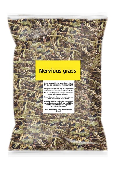 BY ORGANİK عشبة الأعصاب - عشبة الأوعية الدموية 520 جرام (مع الساق)