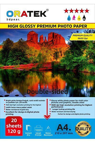 ORATEK Canon Maxify GX4010 Φωτογραφικό Χαρτί A4 Premium Glossy 120 gr 20 τεμάχια