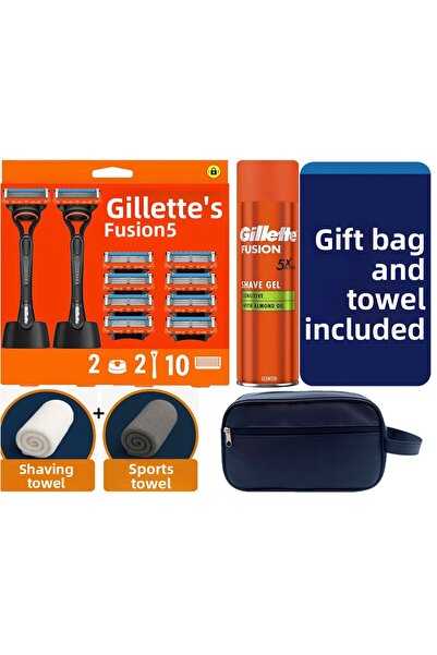 Gillette Μηχανή Fusion 2 + 10 Ανταλλακτικές λεπίδες ξυραφιού + 2 Βάσεις + 200...