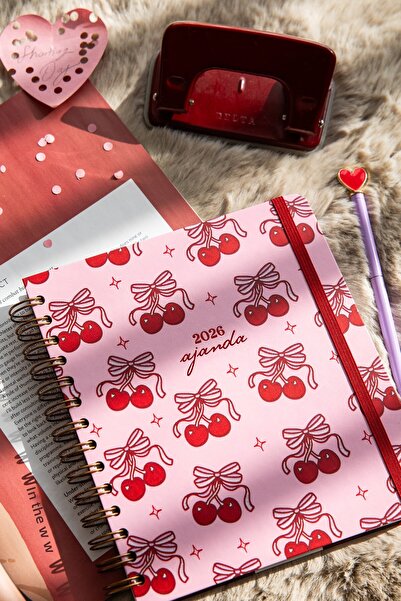 PAPERORA 2026 18x20 Спирално подвързан седмичен квадратен дневник 12 месеца -...