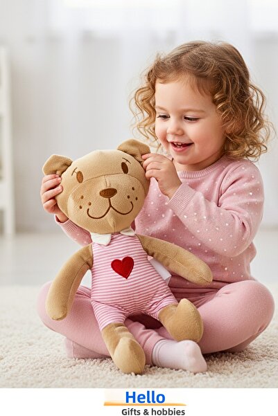 Bonjour Gift & Hobby My Sleeping Friend 35 cm Plush Heart Lion Ce Certified 0+