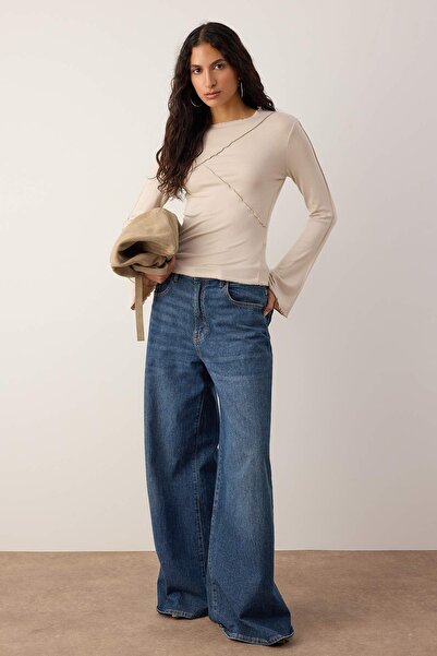 Trendyol Collection Πλεκτή μπλούζα από πέτρα TWOAW25BZ00244