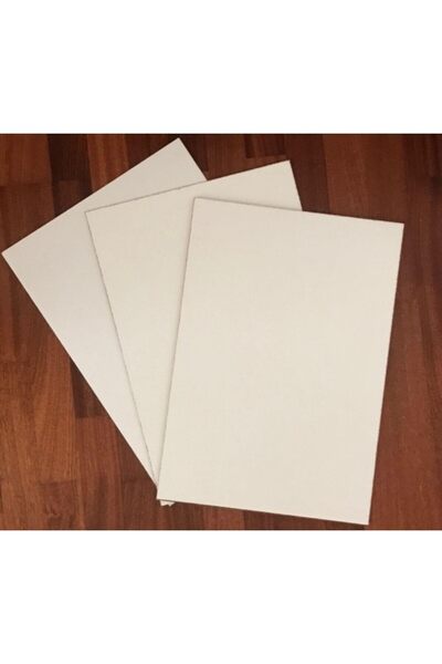Feoly Art 3 mm 35x50 MDF Plaka (3 ADET) - Hobi, Maket, Ahşap El Sanatları İçin Uygun (3`lü Paket)
