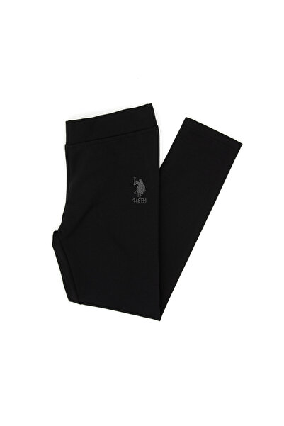 U.S. Polo Assn. Kız Çocuk Siyah Tayt 50316890-VR046