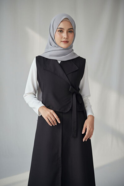 ENDAMIM Linen Vest Skirt Suit