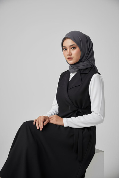 ENDAMIM Linen Vest Skirt Suit