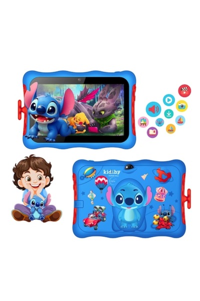 e-Wantay Stitch Educational Tablet 7" HD, Android, 2GB+32GB, Parental Control, Games, Dual Camera, WiFi