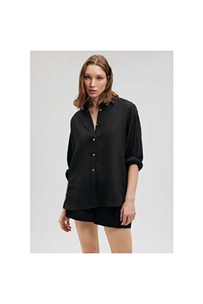 Mavi UZUN KOLLU GÖMLEK