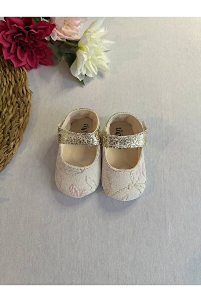 Papulin Kız Bebek Patik - Pembe Çiçek