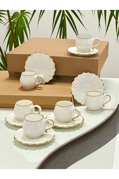 Carmen Soft Daisy Cup Set for 6 People