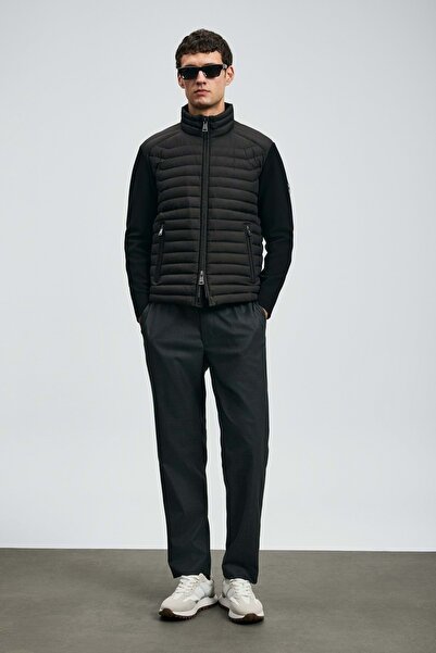 Kocamanlar Ayakkabı Lufian 112120244 Sergio Kaz Feather Men's Coat Black