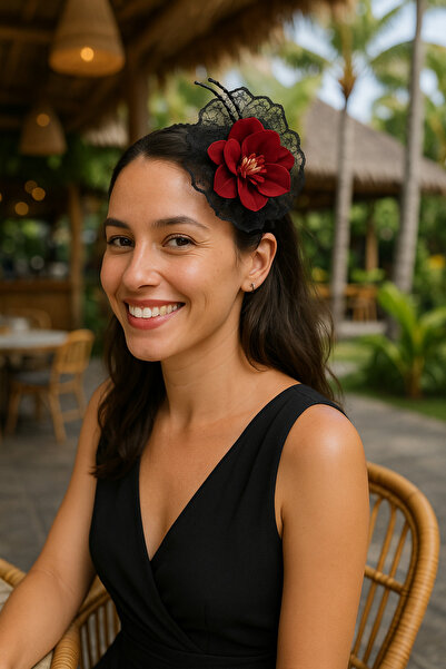 adakokusu17 Taç siyah taç gösteri tacı çiçekli taç kına tacı bayram tacı