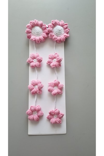 ELYTA KALİTEYİ UCUZA AL Girl's Hand-Knitted Handmade Cluster Buckle – Stylish Hair Accessory
