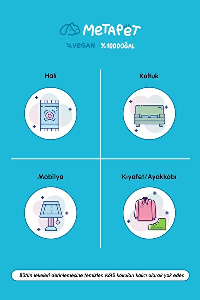 Metapet Beyaz Sabun Kokulu Köpek Idrar Ve Çişi Giderici, Tuvalet Lekelerini Çıkarıcı Sprey, 500 ml