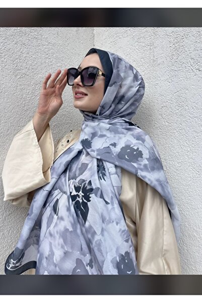 eyandis New Season Rose Pattern Soft Cotton Comfortable and Elegant Shawl