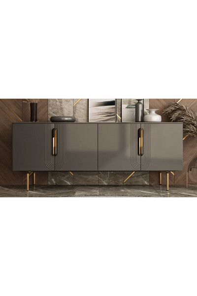 Emaks Juliet Metal Handle 96mm Gold Black Cabinet Cover Modern Drawer Furniture Tv Unit Bedside Table Cloakroom