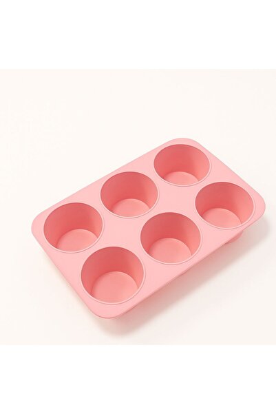 silcap silicone 6'lı Muffin Kalıbı, Tek Parça, Silikon