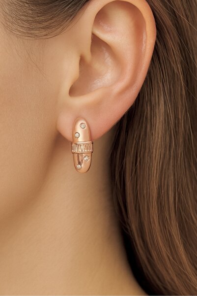 Petalia Baget Taş Detaylı Küpe