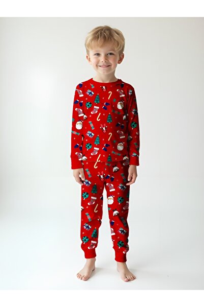 zeyberya YILBAŞI TEMALI ÇOCUK PİJAMA I UNİSEX