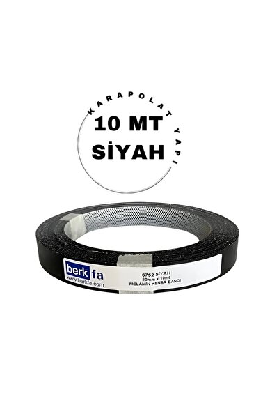 KarapolatYapı Mobilya Kenar Bantı Siyah Mat 20mmx10mt Ütü Bandı