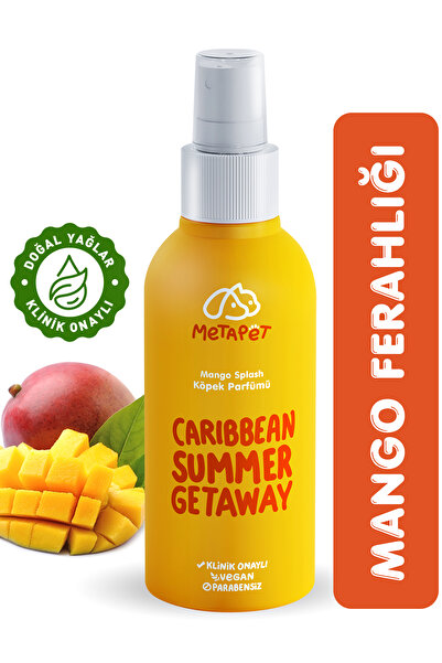 Metapet Doğal Köpek Parfümü Mango Ferahlığı, Organik Koku Giderici Sprey, Evc...