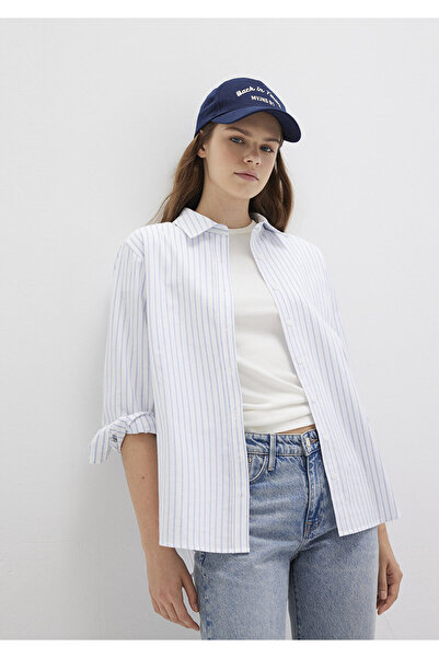 Mavi Cămașă cu dungi Regular Fit / Regular Cut 1211197-90723