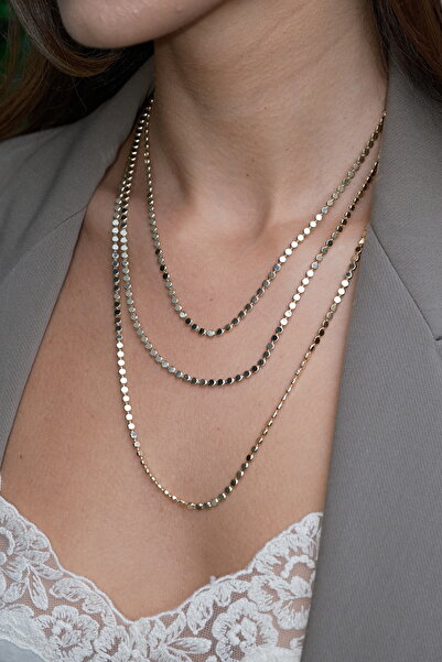 14K Altın Renginde 45 cm XUPING Ezme Zincir