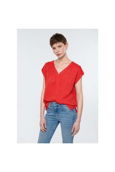 Mavi Kırmızı Kadın Bluz M122504-30648