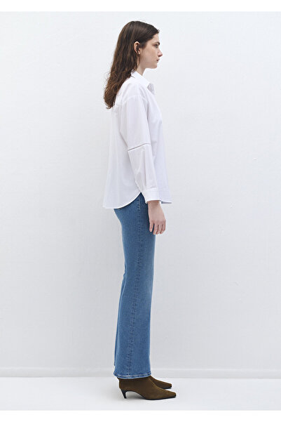 Mavi Cămașă albă cu tăietură largă - 1211030 -620