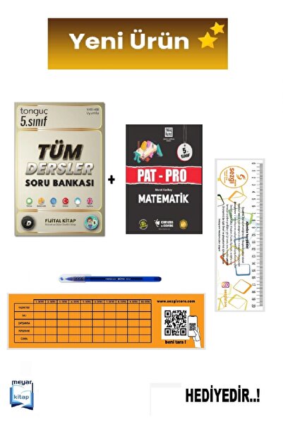 Tonguç Yayınları 5. Sınıf Tüm Dersler Soru Bankası (Pat Pro Hediyeli)