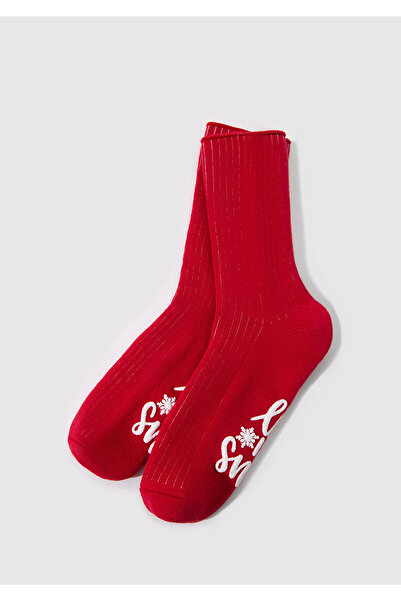 Mavi Christmas Themed Red Boot Socks 1912934 -29579