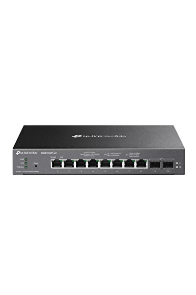 TP-LINK Switch 8 ports PoE RJ45 2.5G, 2 x SFP+ 10G, L2 Management - Omada SG2210XMP-M2