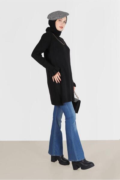 Alvina CUFFS FRILLED FISHER COLLAR KNITWEAR TUNIC 42056