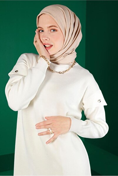Alvina DÜĞME DETAYLI TRİKO TUNİK 43166