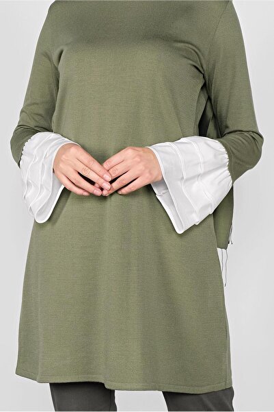 Alvina Slim Knitting Tunic with Volan 41072