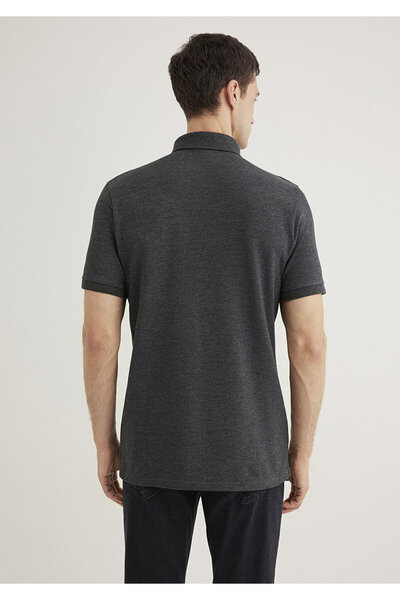 Mavi Antrasit Polo Tişört Slim Fit / Dar Kesim 063247-28392