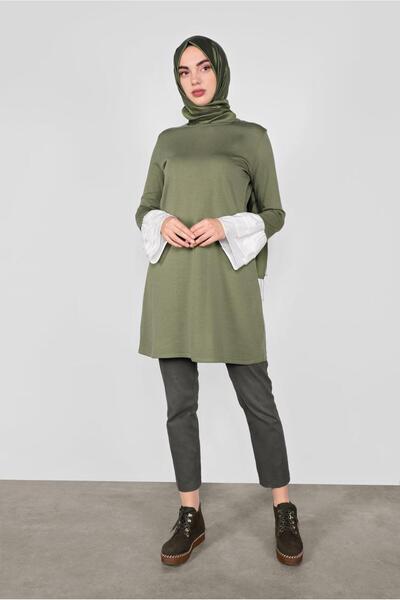 Alvina Slim Knitting Tunic with Volan 41072