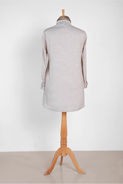 Alvina Sequin Detailed Hidden Button Tunic 2886 - Cuff and Collar